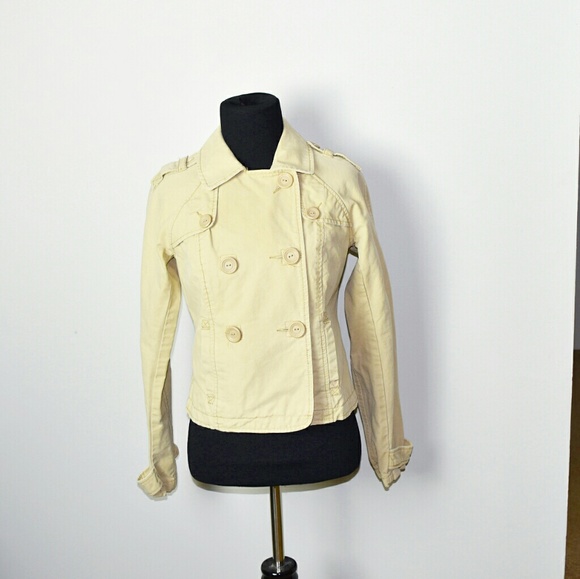 American Eagle Outfitters Jackets & Blazers - American Eagle Tan Button Jacket